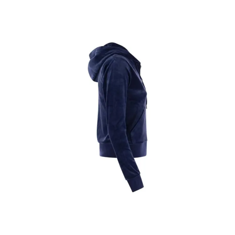 Juicy Couture Logo embroidered Zipped Velour Hoodie-2