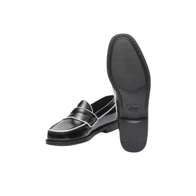 G.H. Bass & Co. Logan Piping Easy Weejuns Loafers Men's Black-5