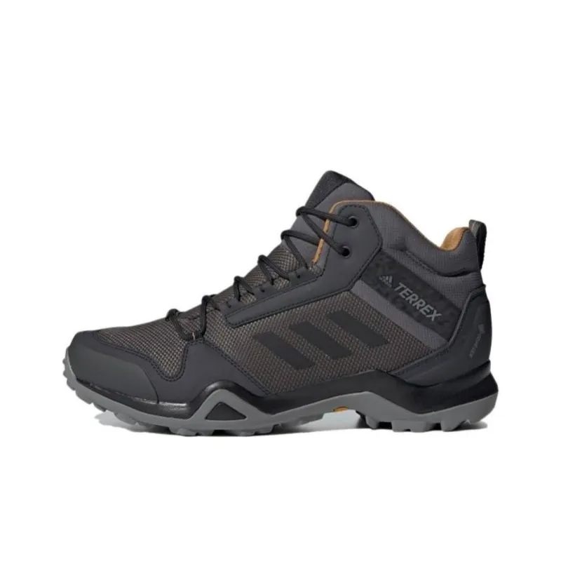 Adidas Terrex AX3 GTX Mid Gore Te Breathable Mid Top Outdoor Shoes Men's Dark Gray-0