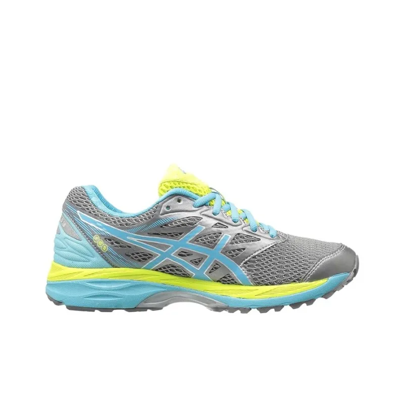 Asics Gel-Cumulus 18 Anti-Slip And Wear-Resistant Breathable Low-Top Running Shoes Women's Black Blue-1