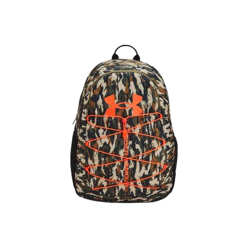 Under Armour Backpacks Marine Blue With Green And Orange Accents