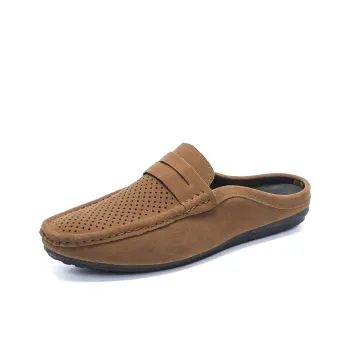 EASTERN CAMEL Wrap-toe Slippers Men's Brown