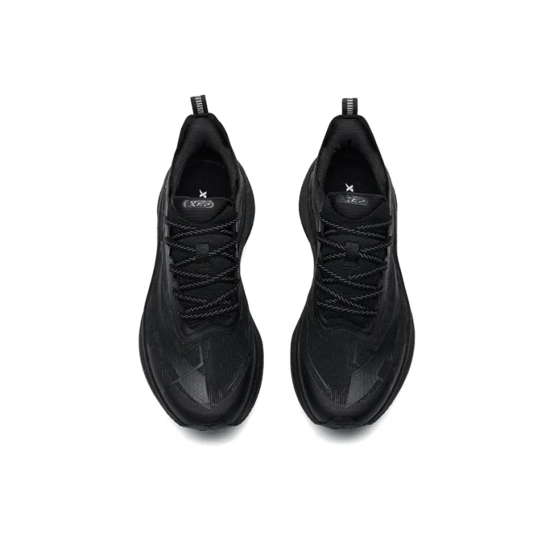 XTEP Two Thousand Kilometers 2.0 Anti Slip Wear Resistant Low Top Running Shoes Women's C Area Black Horse-4