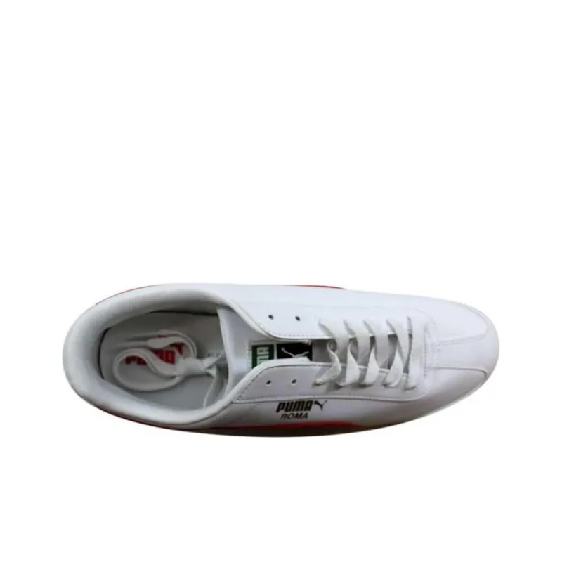 PUMA Roma Basic White High Risk Red-2