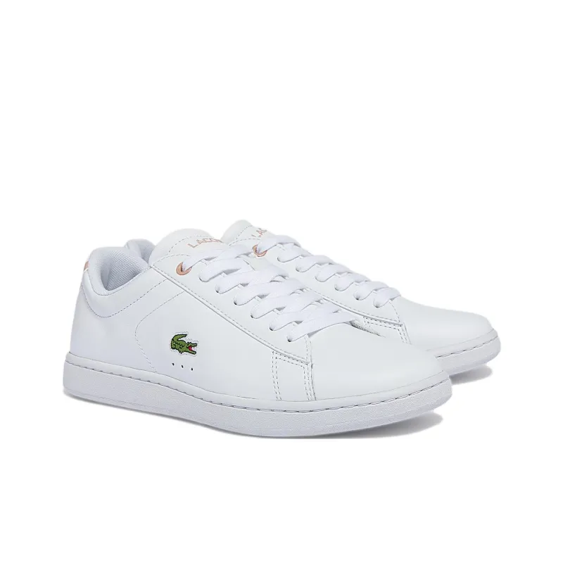 LACOSTE Graduate Pro Low-Top Skateboard Shoes Women's White Pink-1