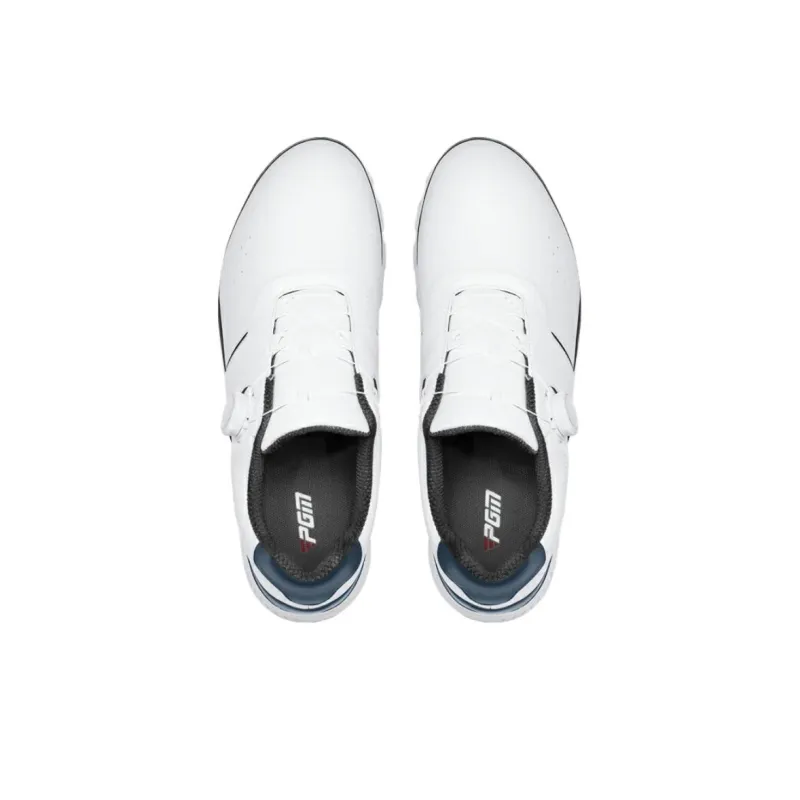 PGM Low Top Golf Shoes Men's White Blue Red-3