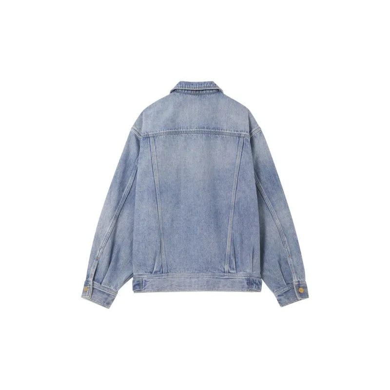 KARL LAGERFELD Denim Jacket Men's Light Blue-1