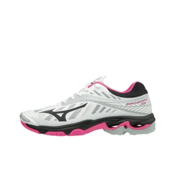 Mizuno Wave Lightning Z4 Anti-Slip And Wear-Resistant Breathable Low-Top Training Shoes Women's Pink White