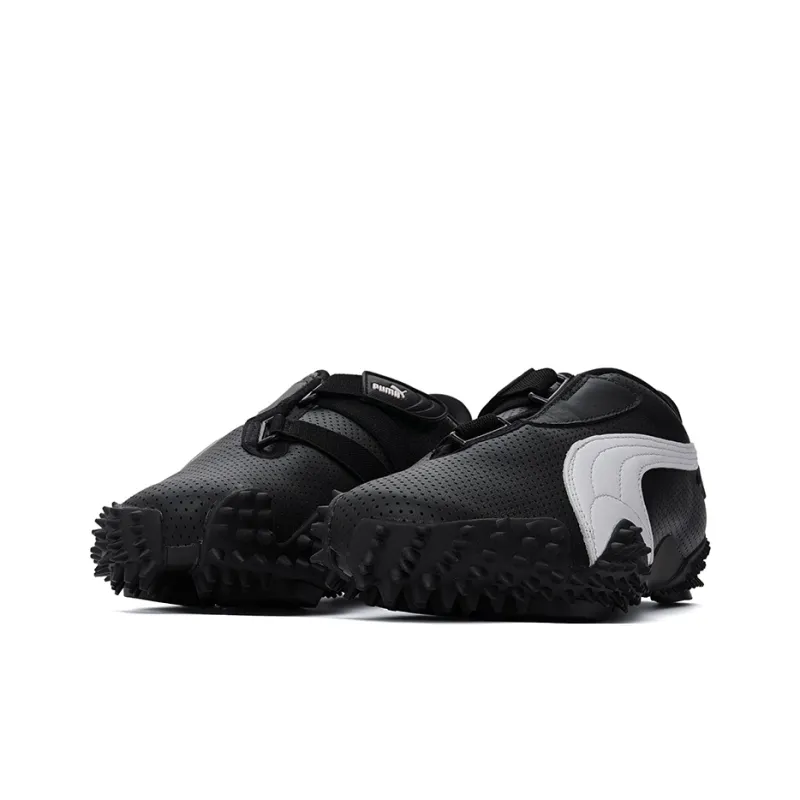 PUMA Mostro Perforated Leather Black White-3