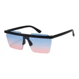 Black Frame with Blue Pink Gradient Lens