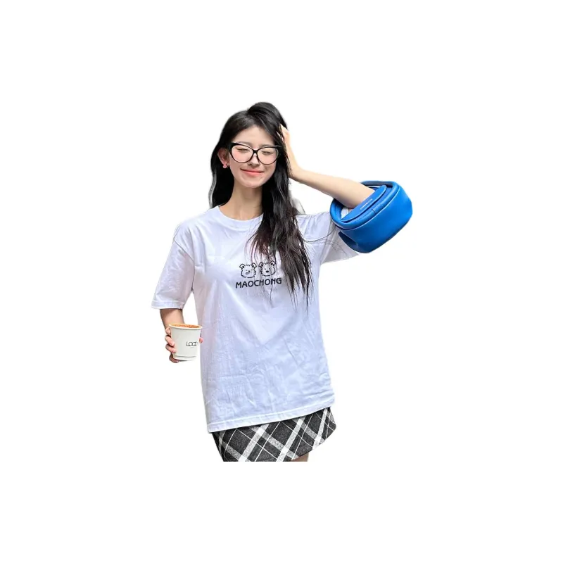 Weixi T Shirts Women's White-2