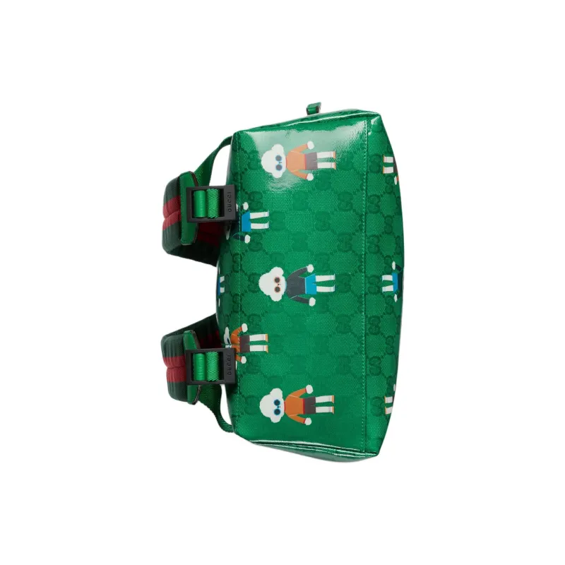 GUCCI Crystal Canvas Backpack Kids' Green-5