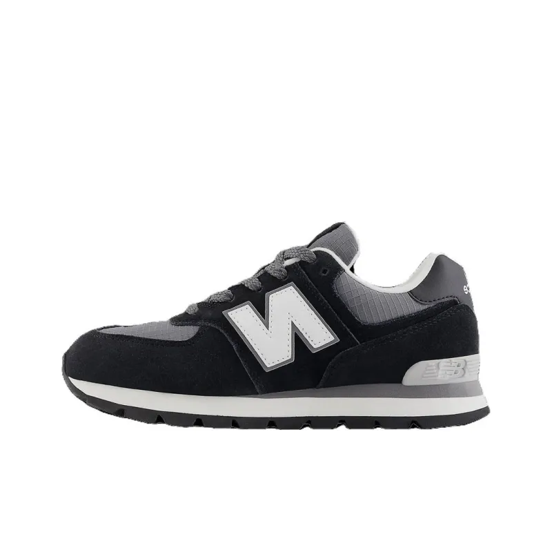 New Balance NB 574 Cushioning Low-Top Shoes Women's Black White-0