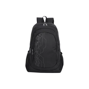 Warrior Oxford Hiking Bag Backpack Large Size Unisex Black/Gray