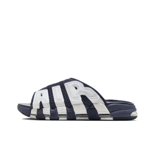 Nike Air More Uptempo Slide Slippers Men Blue/White