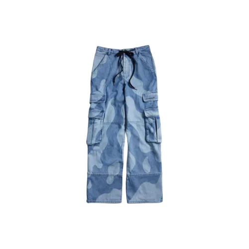 COACH Cargo Pants Unisex Denim Blue