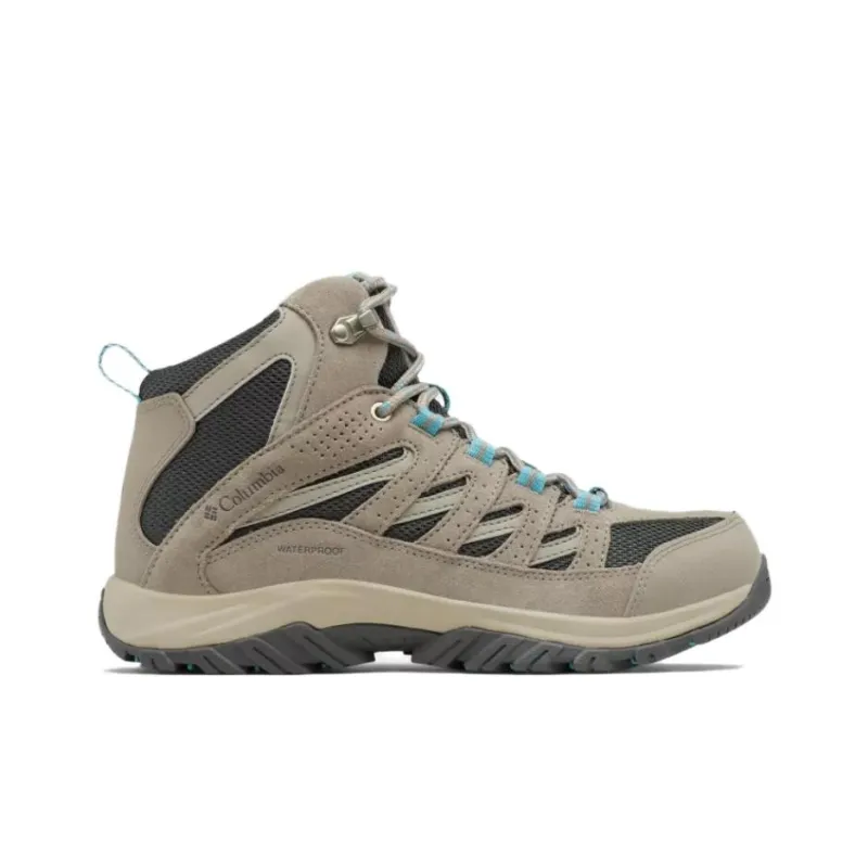 Columbia Crestwood Waterproof And Breathable Mid-Top Hiking Shoes Women's Dark Gray-1