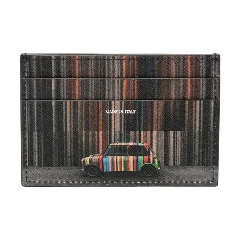 Paul Smith Mini Stripe Printed Card Holder-1