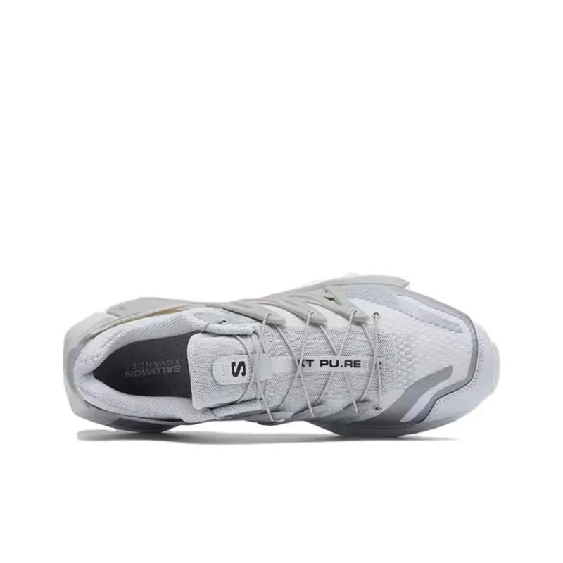 SALOMON XT PU.RE ADVANCED Cushioning And Breathable Low Top Running Shoes Unisex Flint Gray-3