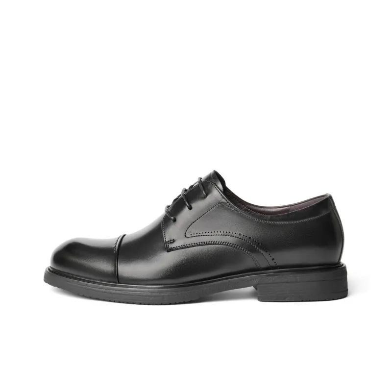 BELLE Dress Shoes Men Low-Top Black-0