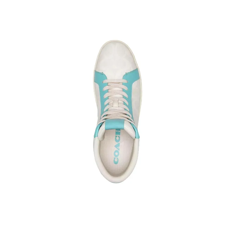 COACH Clip High-Top Skateboard Shoes Men's Gray-3
