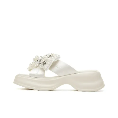 DAPHNE Slide Slippers Women's Beige