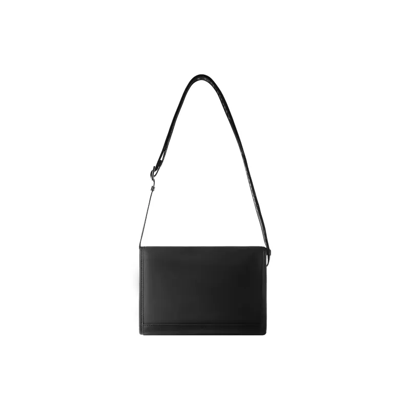 EPIPHQNY Water Repellent Fabric Shoulder Bag Unisex Black-2
