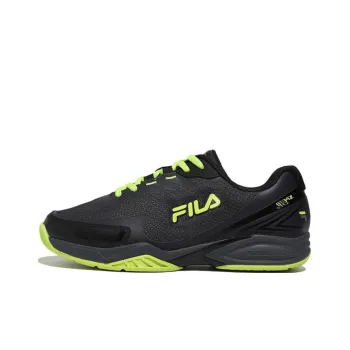 FILA Advantage T7 Cushioning Slip Resistant Low Top Tennis Shoes Unisex Black Green Korean Style