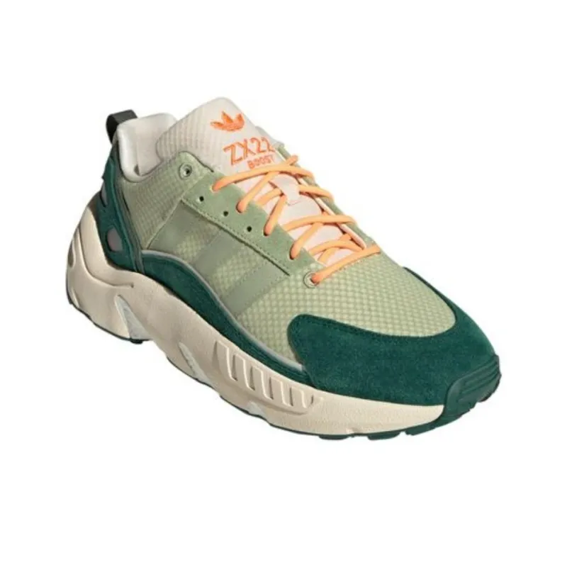 Zx 22 Adidas Originals Boost 'Ecru Tint Core Green'-2