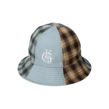 KANGOL Cotton Bucket Hats Unisex Gray Blue