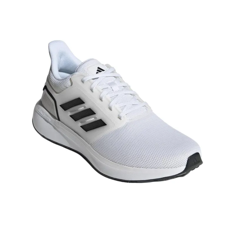 Adidas EQ19 Anti Slip Wear Resistant Low Top Casual Running Shoes Unisex White Black-2