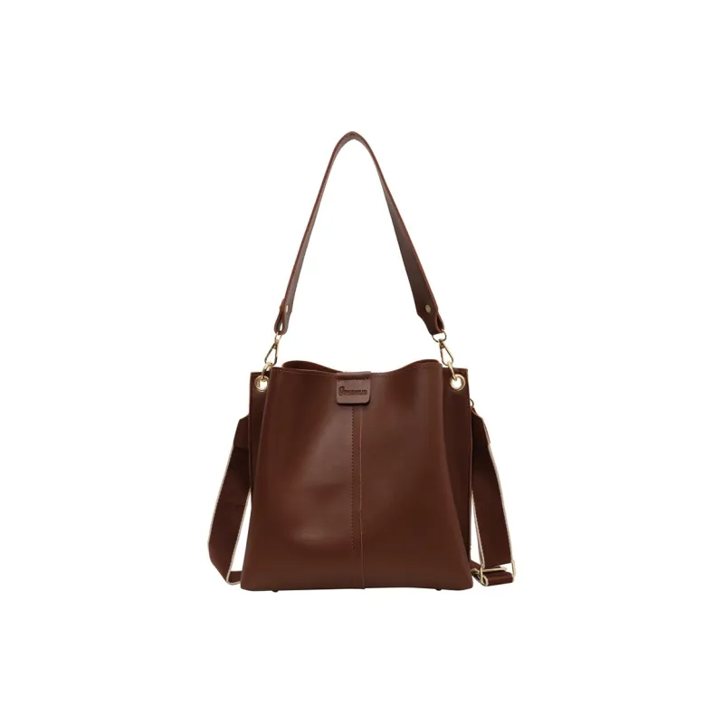 S.REPHEN PU Bucket Bags Shoulder Bags Women's Black/Brown/Ecru/Khaki-4