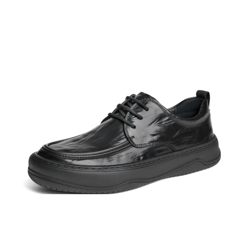 BELLE Men's Casual Shoes Men Low-Top Solid Color-1