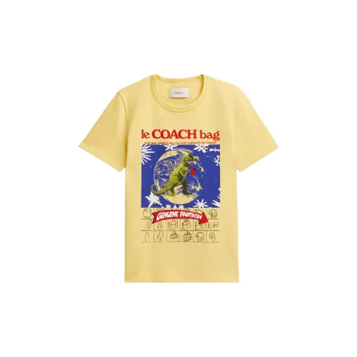 COACH T-Shirts Women's Yellow