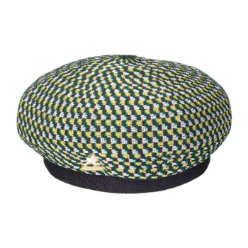 KANGOL Polyester Acrylic Berets Unisex Yellow Green