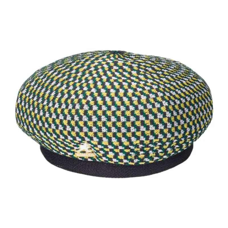 KANGOL Polyester Acrylic Berets Unisex Yellow Green-0