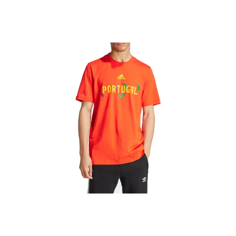 Adidas UEFA EURO24™ PORTUGAL T-SHIRT Soccer Jerseys Men's Energetic Red-1