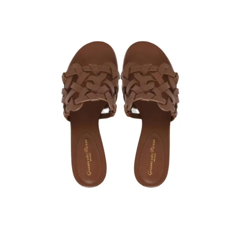 GIANVITO ROSSI Slide Slippers 4.5cm Women's Brown-3