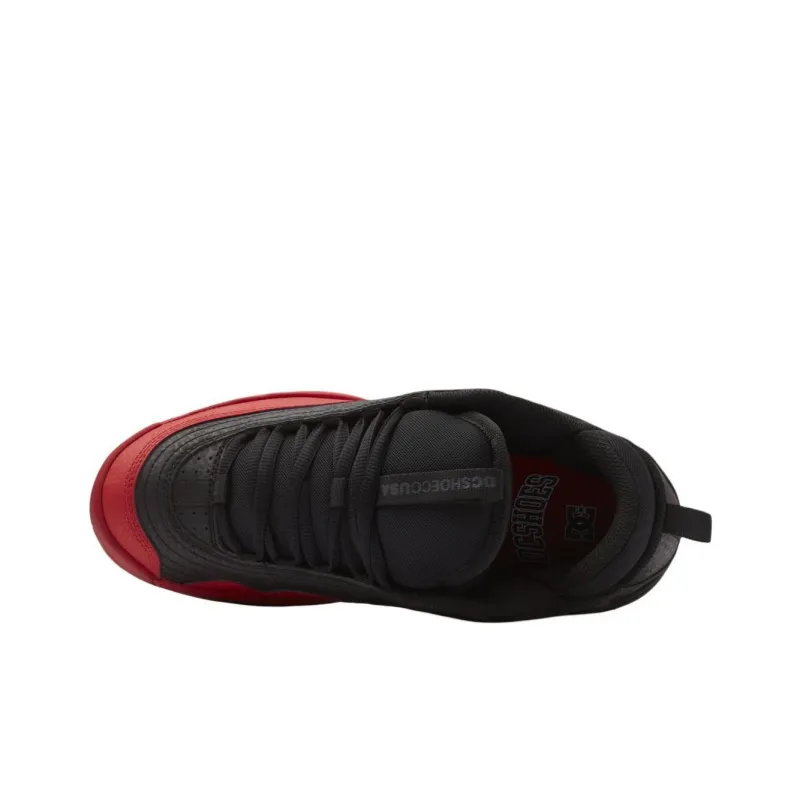 DC Shoes Low Top Casual Shoes Men's Black Red-4