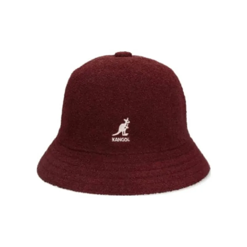 KANGOL Acrylic Bucket Hats Kids' Burgundy-0