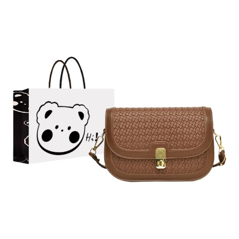 NX DOUGHNUT PU Crossbody Bag, Shoulder Bag Women's Black/Brown/Light Pink/White & Brown-6