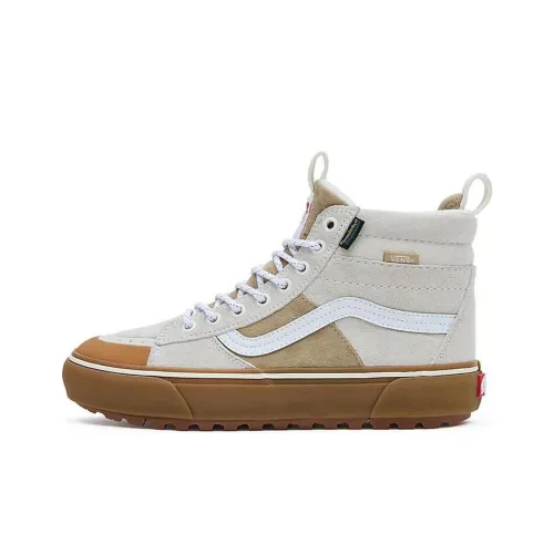 Vans SK8 MTE 2 Cushioning Wear Resistant High Top Skateboard Shoes Unisex Beige Brown