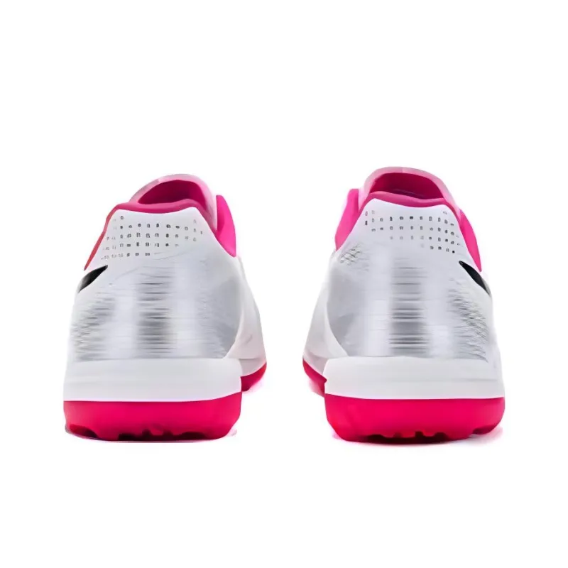 Asics Calcetto Soccer Shoes Men Low Top White/Pink-4