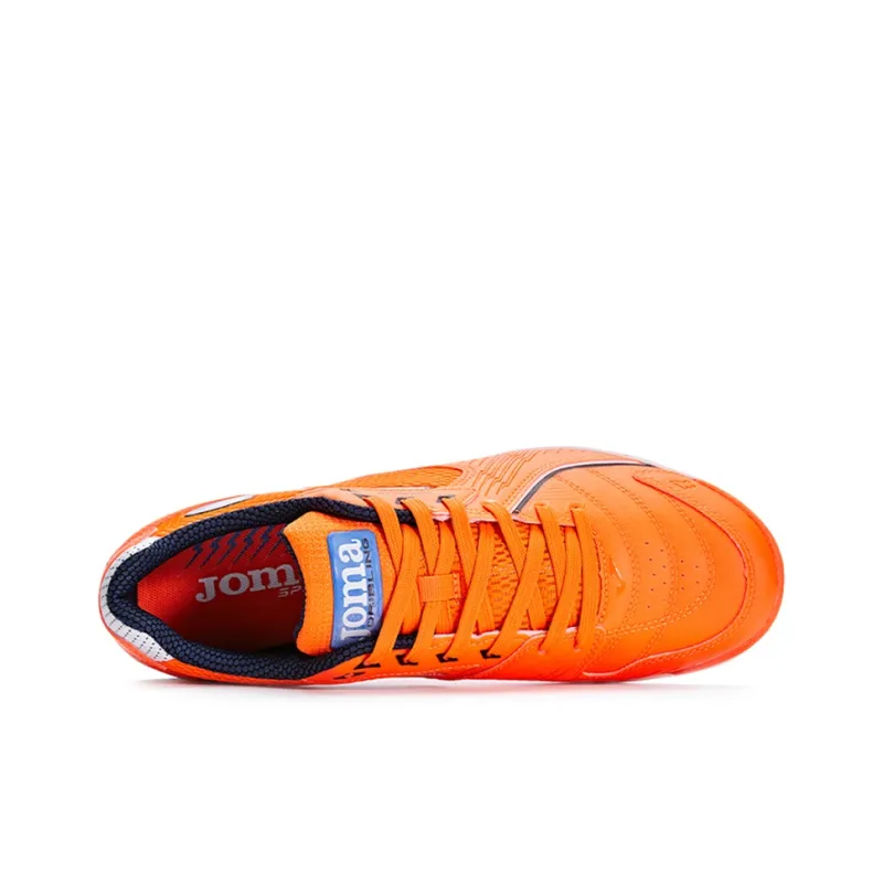 Joma IC/IN Indoor Wear Resistant Slip Resistant Soccer Shoes Men's Neon Orange-3