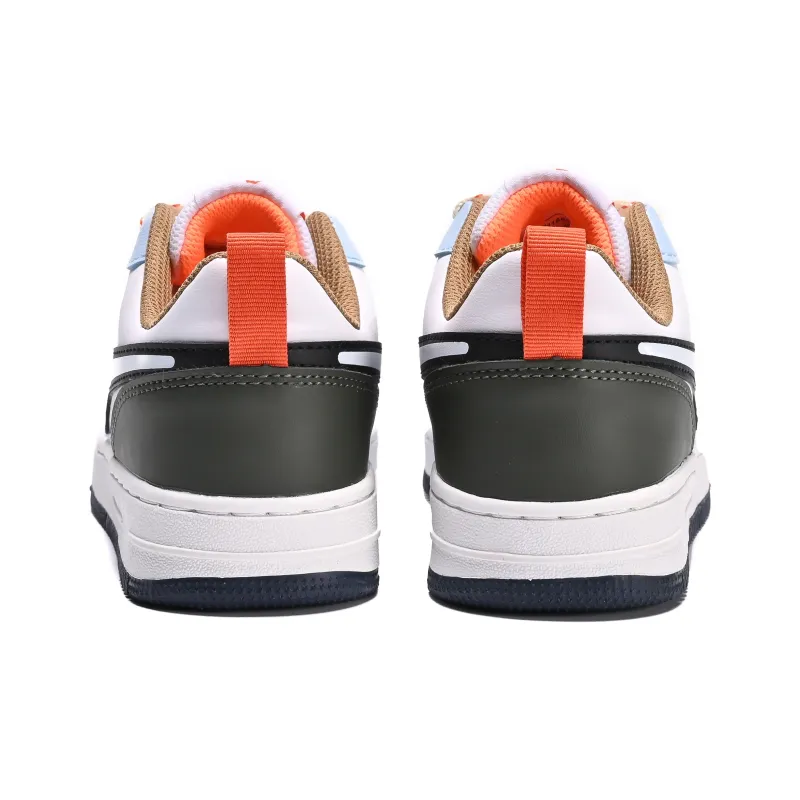 Crocodile Low-Top Casual Flexible Fit Unisex White Blue Green Skateboard Shoes-3