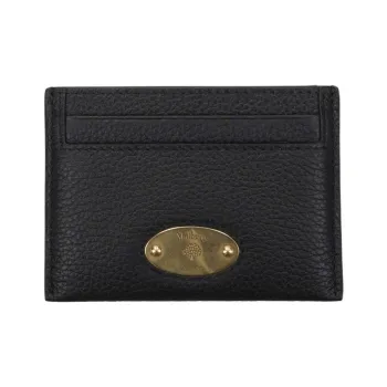 Mulberry Leather Card Holder Women's Black