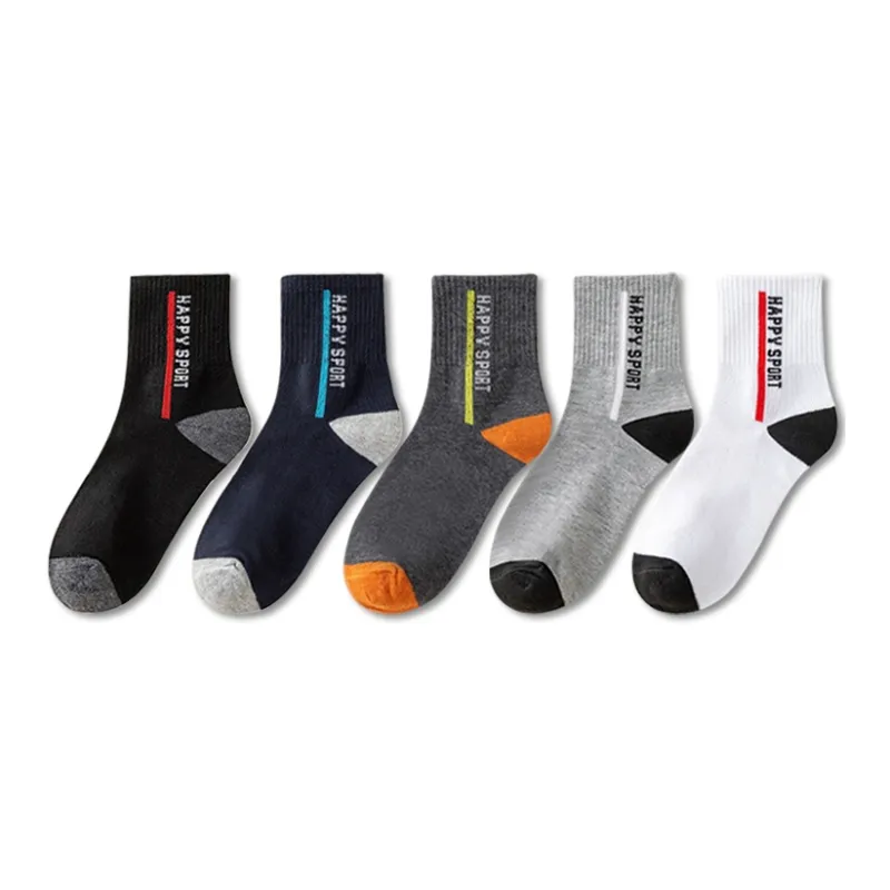 Mulong Family Mid Calf Socks Men's 5 Pack-0