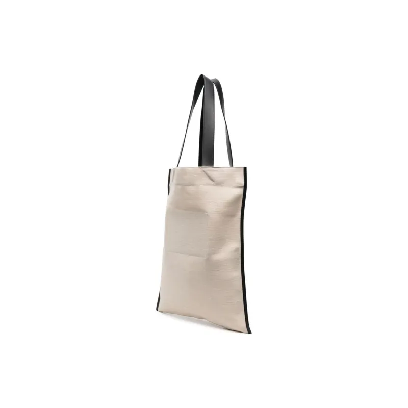 JIL SANDER Logo Printed Medium Shopping Bag-1
