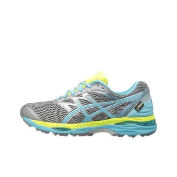 Asics Gel-Cumulus 18 Anti-Slip And Wear-Resistant Breathable Low-Top Running Shoes Women's Black Blue