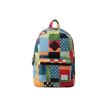 Herschel Polyester Backpack Men's Plaid Patchwork Fabric